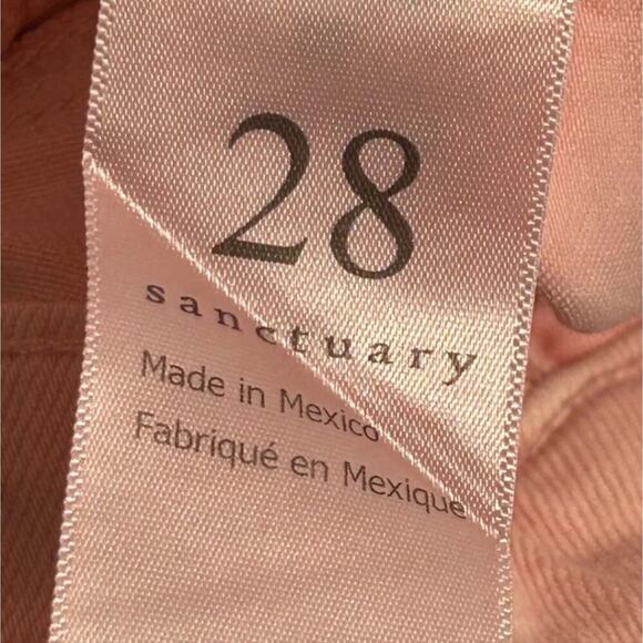 Sanctuary Denim Pink Frayed‎ Hem Cutoff Shorts Size 28 Distressed Casual - Picture 13 of 16